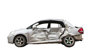 破损的车  坏掉的车  车