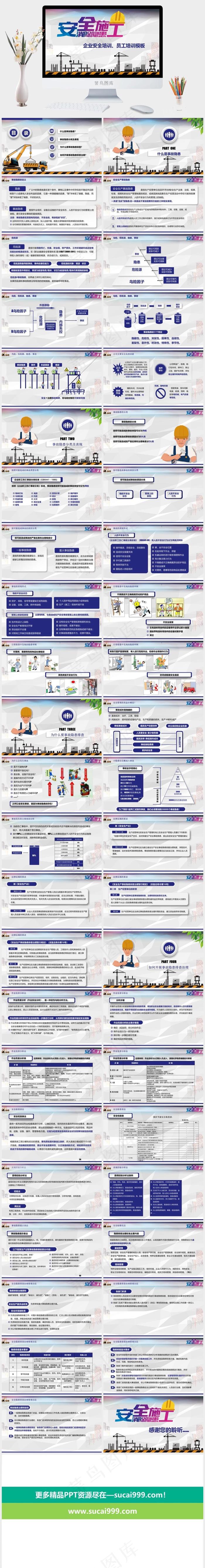安全培训隐患排查治理培训PPT模板