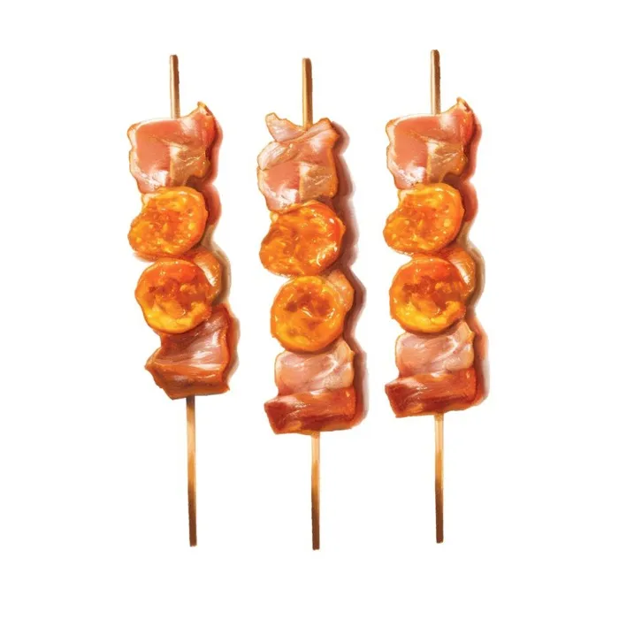 羊肉串鸡肉串美食插画元素(1024x1024)