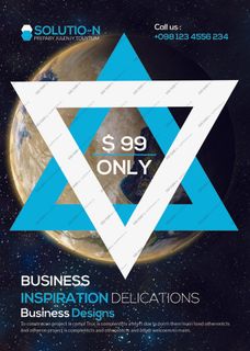 科技感多边形海报模板