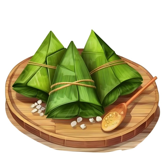 粽子绿叶免抠(1900x1900)