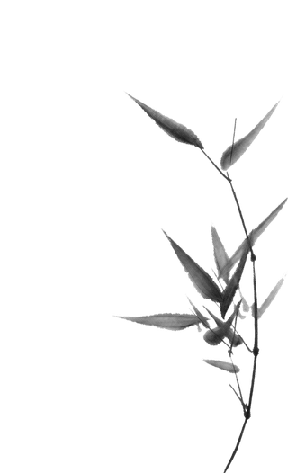 竹子水墨画中国风国画墨水书法竹子画