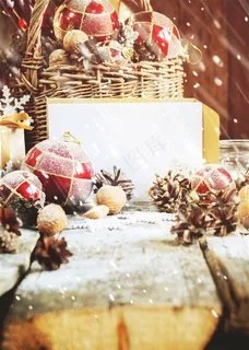 唯美圣诞节礼物写真图片