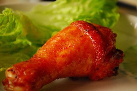 烧烤美食烤肉街边小吃油炸烤鸡腿