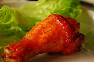 烧烤美食烤肉街边小吃油炸烤鸡腿