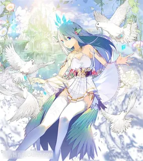 日本喂鸽子的可爱性感女生动漫图片