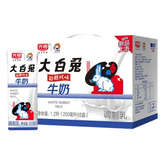 光明牛奶6超市商品白底图免抠实物摄影png格式图片透明底