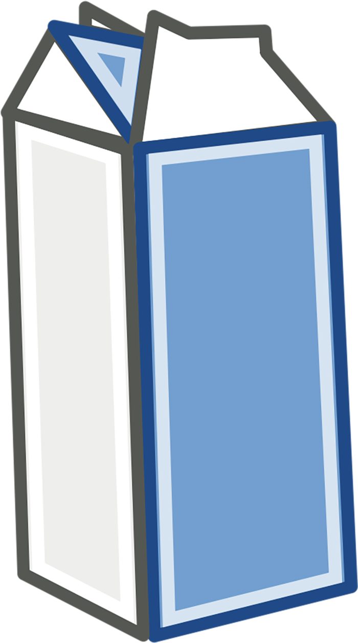 牛奶包装盒蓝色