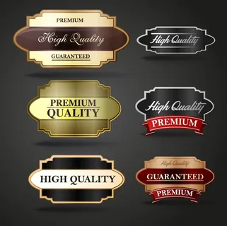 免抠豪华标签标贴