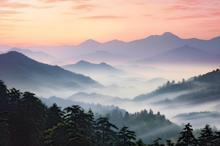 山脉树林高空摄影(3600x2400)