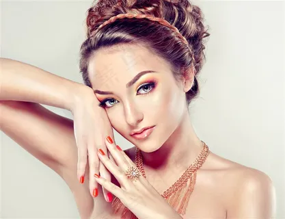 盘头美女素材 盘头美女素材