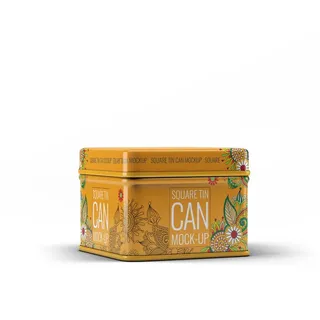 茶叶包装盒样机智能贴图PSD模板