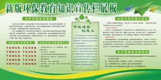 绿色环保宣传栏环保宣传海报