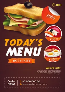 四餐美食英文菜单