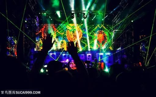 演唱会狂欢人群高清图片