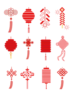 红色烟花爆竹免扣素材 红色烟花爆竹免扣素材