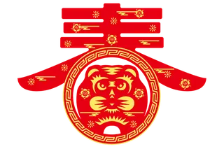 新春剪纸装饰免扣素材