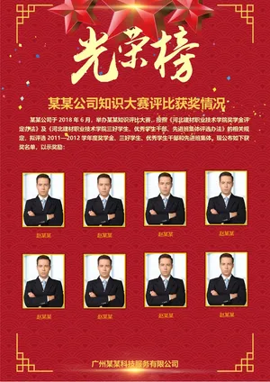 喜报战报海报贺喜光荣榜金榜题名预览图