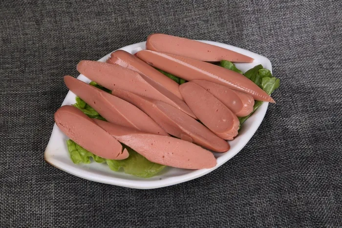 火锅菜品配菜火腿香肠片