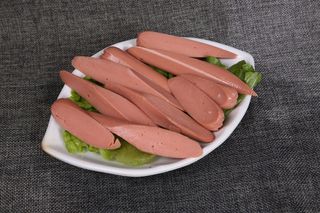 火锅菜品配菜火腿香肠片