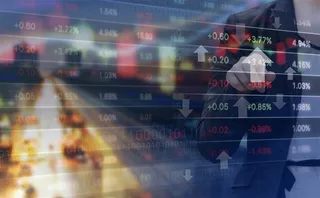 股票交易所上升的指数高清图