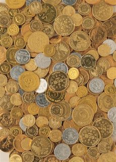 硬币商务金融背景素材