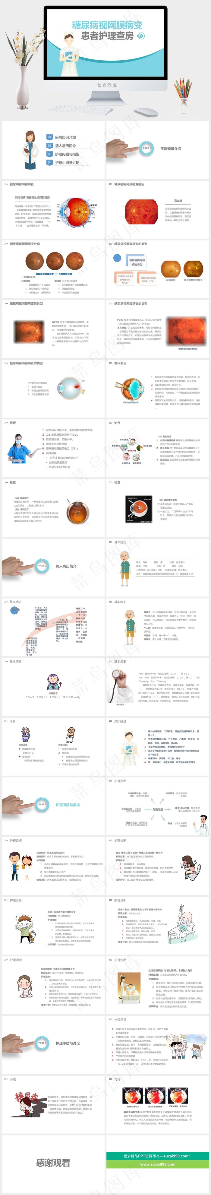 糖尿病视网膜病变患者护理查房ppt模版