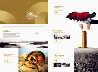 18商务企业文化画册手册背景设计感psd模版