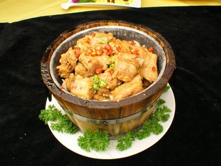 家常菜|美食|菜谱|菜单|0637木桶豆辣排骨dd