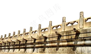 北京故宫石栏中国风建筑