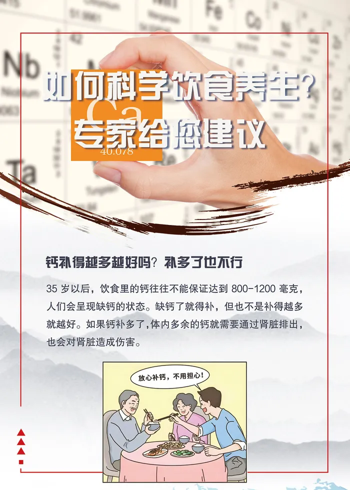 如何科学饮食养生知识海报psd模版下载