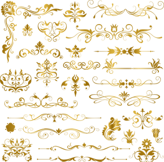 欧式花纹边框古典底纹花边欧美分割线装饰