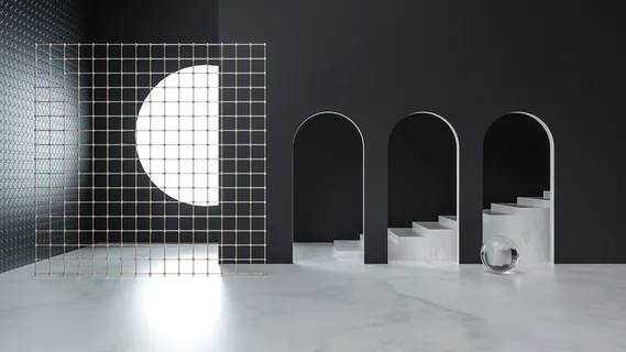 C4D电商场景模型渲染背景  C4D电商场景模型渲染背景