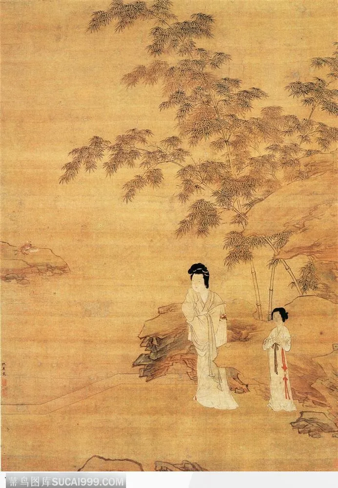人物篇-竹下行走的主人和女仆
