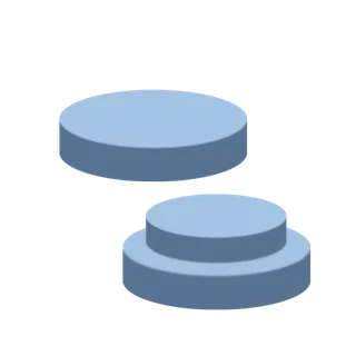 电子商务产品展台，圆形蓝色