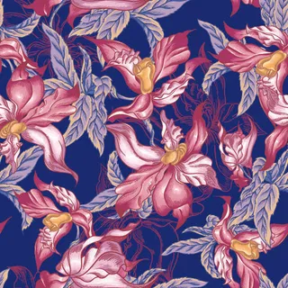 花卉唯美手绘花朵面料纹理手机壳布料面料印花服装矢量图案素材