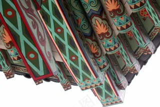 古建筑彩绘图片