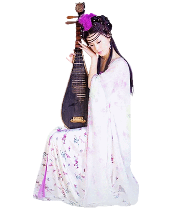 29 (3)免抠元素 免抠摄影 美女 人物 服装 古风 演奏