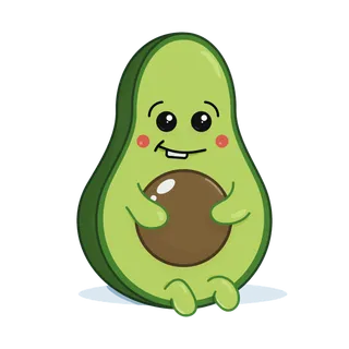 卡通牛油果