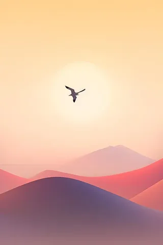 意境渐变故事落日背景