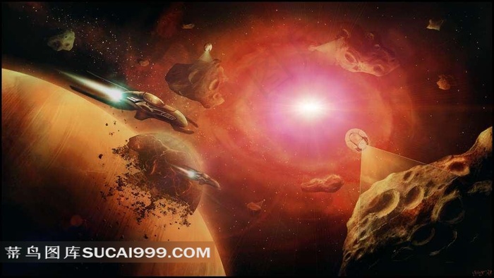 宇宙飞船太空背景