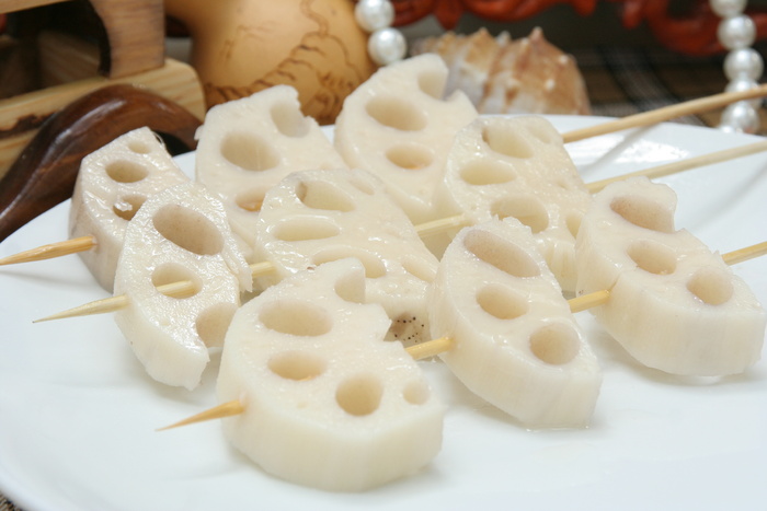 烤藕片1元