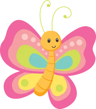 粉色蝴蝶卡通