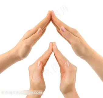 两双手搭成的房子形状图片