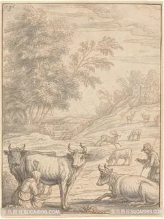 山羊唯美风景画装饰画 山羊唯美风景画装饰画