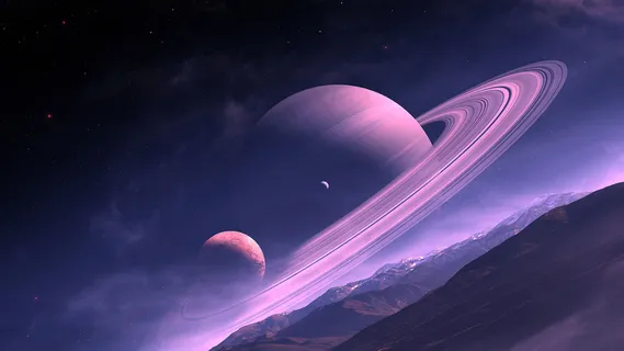 紫色璀璨唯美星空图片 紫色璀璨唯美星空图片