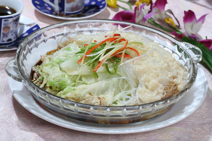 蒜茸粉丝蒸白菜