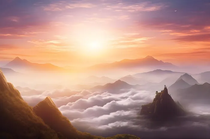 云间阳光故事意境背景(3600x2400)