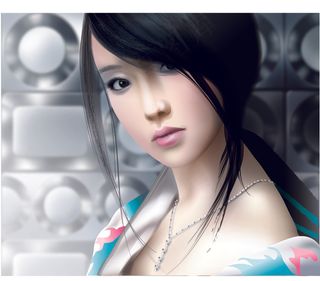 韩国唯美手绘美女图片