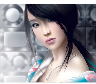 韩国唯美手绘美女图片